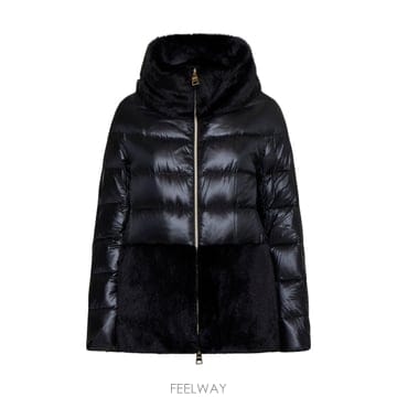 Herno ������ ULTRALIGHT NYLON �� ���̵� ALTERNATIVE FUR CAPE PI001933D120������ ULTRALIGHT NYLON �� ���̵� ALTERNATIVE FUR CAPE