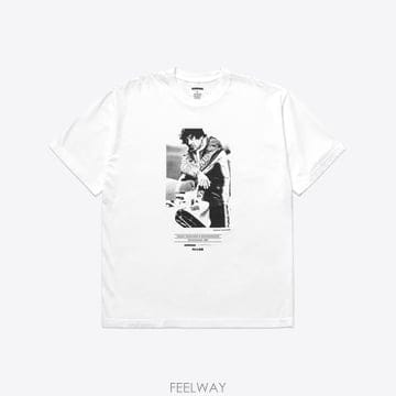 네이버후드 x 오사무 나가하마 프린팅 반팔 티셔츠 #3 화이트 261PCNON ST02S