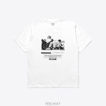 네이버후드 x 오사무 나가하마 프린팅 반팔 티셔츠 #2 화이트 261PCNON ST01S