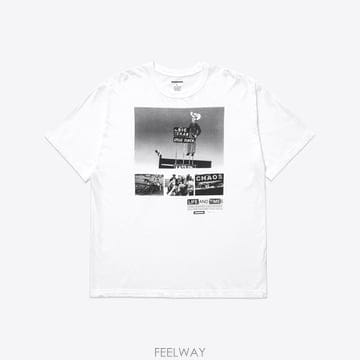 네이버후드 x 오사무 나가하마 프린팅 반팔 티셔츠 #1 화이트 261PCNON ST04