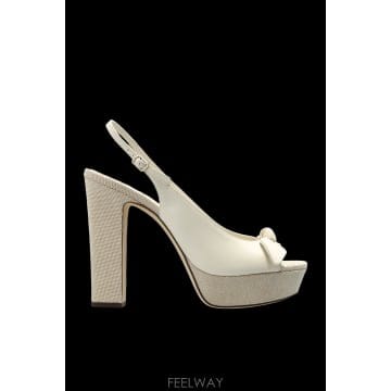 Jimmy Choo 26SS ������ Ziva 120 platform ���� ZIVA120DYFLATTEALMONDMIX TP57426SS ������ Ziva 120 platform ���� ZIVA120DYFLATTEALMO