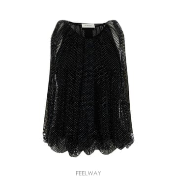 Sportmax 26SS ������ �ƽ� ž ������ �ƽ� in mesh con strass applicati 261294106126SS ������ �ƽ� ž ������ �ƽ� in mesh con strass app
