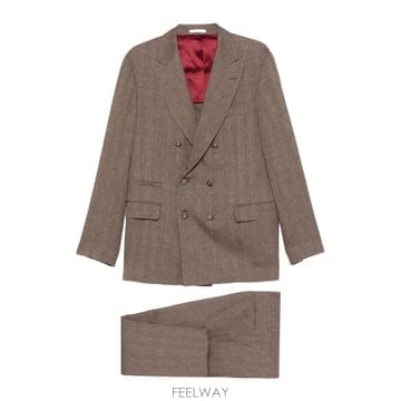 Brunello Cucinelli 26SS ���ڷ� ��ġ�ڸ� LINEN �� VIRGIN �� CHEVRON LEISURE ��Ʈ MZ408LDPH26SS ���ڷ� ��ġ�ڸ� LINEN �� VIRGIN �� CHEVRON LEIS
