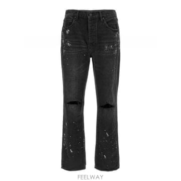 | Other Brand | 26FW Purple �귣�� P011 Knee Slit Paint Jeans P011BRKS526BLACK26FW Purple �귣�� P011 Knee Slit Paint Jeans P011BRKS