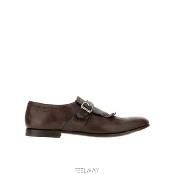 Churchs 26SS CHURCH S Chocolate ���� Shanghai Laser monk strap ���� EOB126SS CHURCH S Chocolate ���� Shanghai Laser monk strap