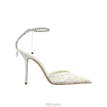 Jimmy Choo 26SS ������ Saeda heeled ���� SAEDA100GBGSILVERWHITECRYSTAL TP57026SS ������ Saeda heeled ���� SAEDA100GBGSILVERWHITECR