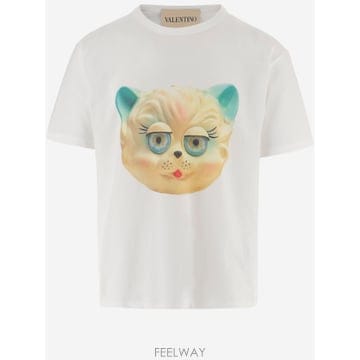 Valentino 26SS Valentino ȭ��Ʈ T ���� with Le Chat De La Maison ����Ʈ 8V3MG126SS Valentino ȭ��Ʈ T ���� with Le Chat De La Maison