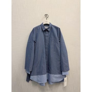 Sacai 26SS Sacai Casual striped ���� 2608328421 TP57083666726SS Sacai Casual striped ���� 2608328421 TP570836667