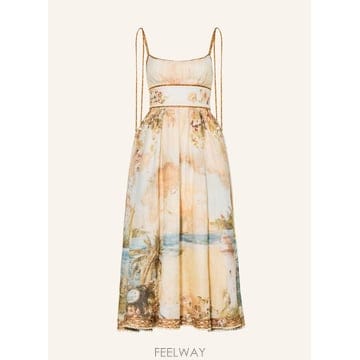 Zimmermann ���Ӹ� MAHON linen �巹�� with pleats 100313081218500 TP576962556���Ӹ� MAHON linen �巹�� with pleats 100313081218500 