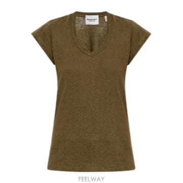 Isabel Marant 26SS ���ں����� T ���� Zankou TS0014FBB1N17EDARKKHAKI TP57316165926SS ���ں����� T ���� Zankou TS0014FBB1N17EDARKKHAKI 
