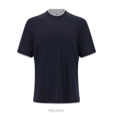 Brunello Cucinelli 25FW ���ڷ� ��ġ�ڸ� Double Layer T ���� MH8367427CD361 TP57182803125FW ���ڷ� ��ġ�ڸ� Double Layer T ���� MH8367427CD