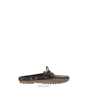 Brunello Cucinelli 26SS ���ڷ� ��ġ�ڸ� Suede sabot ���� with �־� MZSFG3202C8849 TP577026SS ���ڷ� ��ġ�ڸ� Suede sabot ���� with �־� MZ
