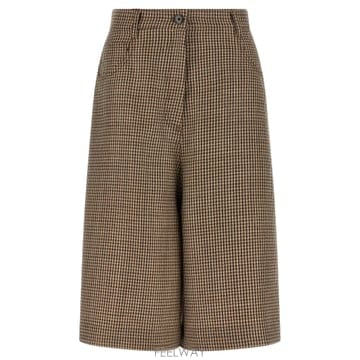 Brunello Cucinelli 26FW ���ڷ� ��ġ�ڸ� Prince of Wales lame bermuda ���� MP546P9322C0026FW ���ڷ� ��ġ�ڸ� Prince of Wales lame bermuda ��