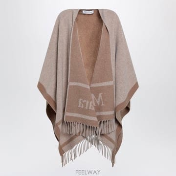 Max Mara 26FW �������� Jacquard poncho with fringes in ���� colored �� HILDE26FW �������� Jacquard poncho with fringes in ���� col