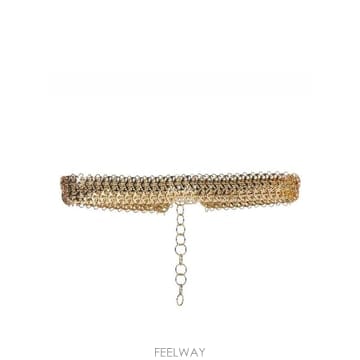 rabanne 26SS ���ڶ�� Glamorous golden metal ��Ʈ  Mesh design with adjust26SS ���ڶ�� Glamorous golden metal ��Ʈ  Mesh design