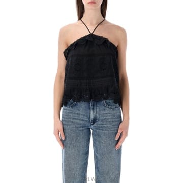 Isabel Marant 26SS ���ں����� ���� ���ѿ� Prisha ���̽� ž HT0769FAD1J05E01BK TP5716622426SS ���ں����� ���� ���ѿ� Prisha ���̽� ž HT0769FAD