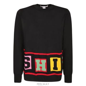 Comme des Garcons 26SS �ĵ������� ��ư fabric  Ŭ���� crew ��  ��Ƽ �÷� �ΰ� at the hem  FPN0026SS �ĵ������� ��ư fabric  Ŭ���� crew ��  ��Ƽ �÷�