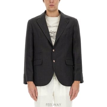 Brunello Cucinelli 25SS ���ڷ� ��ġ�ڸ� ���ڷ� ��ġ�ڸ� �̱� Breasted ���� MB4307BTD1C005 TP57125SS ���ڷ� ��ġ�ڸ� ���ڷ� ��ġ�ڸ� �̱� Breasted