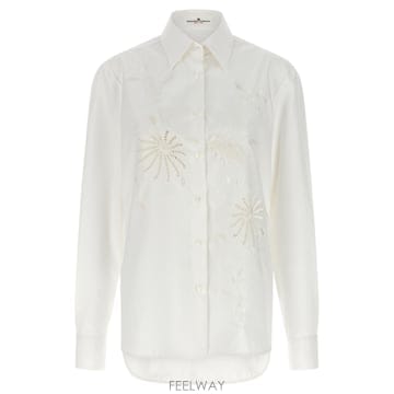 26SS 에르마노설비노 Embroidery 코튼 셔츠 D482K362RWGF10602 TP570476658