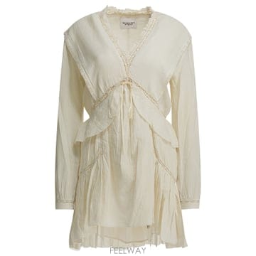 Isabel Marant 26SS ���ں����� Damya ��ư �� linen ��Ʈ �巹�� 26PRO0974FAD1J11E23EC TP526SS ���ں����� Damya ��ư �� linen ��Ʈ �巹�� 26PRO0