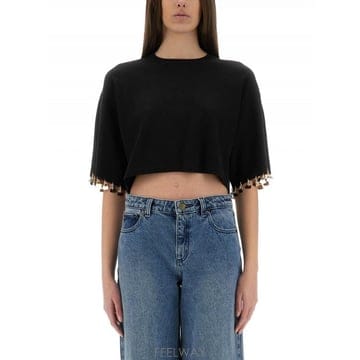 rabanne 25SS ���ڶ�� Rabanne ��Ʈ Crop T ���� 25EMPU041ML0279P001 TP578404725SS ���ڶ�� Rabanne ��Ʈ Crop T ���� 25EMPU041ML0279