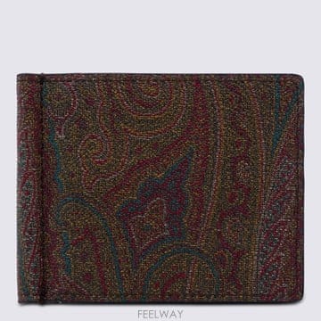 ETRO 26SS Etro Coated Paisley Jacquard Canvas Bifold �з� MP2D0007A26SS Etro Coated Paisley Jacquard Canvas Bifold �з� M