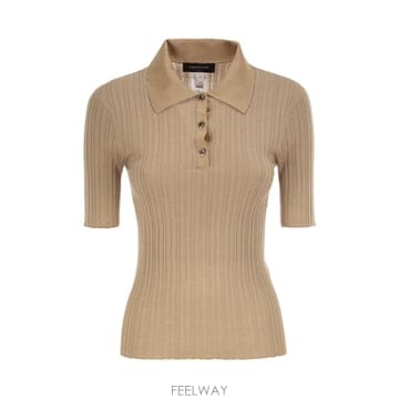 Fabiana Filippi 26SS �ĺ�Ƴ� �ʸ��� Ribbed ��ũ �� �� ���� ��Ʈ with jewel buttons MAD266F26SS �ĺ�Ƴ� �ʸ��� Ribbed ��ũ �� �� ���� ��Ʈ with 