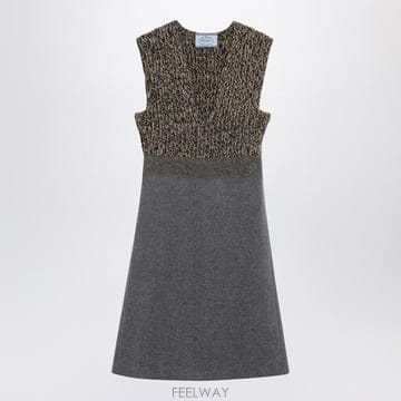 PRADA 25FW ����� Sleeveless grey �� �� ĳ�ù̾� �巹�� P3Q26ROOO17Z6F0480 TP525FW ����� Sleeveless grey �� �� ĳ�ù̾� �巹�� P3Q2