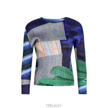 Issey Miyake 26SS PLEATS PLEASE �̼��̹̾��� ��Ƽ COLLAGE T ���� PP66JK67109 TP577026SS PLEATS PLEASE �̼��̹̾��� ��Ƽ COLLAGE T ���� PP