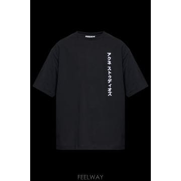 Acne 26SS ��ũ�� Studios Crew �� T ���� FNMNTSHI000698BL0436900BLACK TP26SS ��ũ�� Studios Crew �� T ���� FNMNTSHI000698BL043