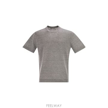 Brunello Cucinelli 26SS ���ڷ� ��ġ�ڸ� Linen �� ��ư crew �� T ���� M2L00340C2951 TP57050826SS ���ڷ� ��ġ�ڸ� Linen �� ��ư crew �� T ���� M2
