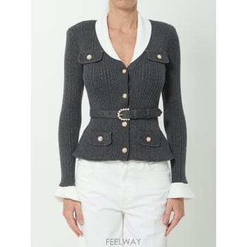 26FW Self portrait Ribbed 니트 cargidan PF26131TGR TP576484361