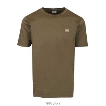 26SS C P  Company 그린 Mercerized T 셔츠 20CMTS113A006374G683 TP