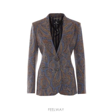 26FW Etro 멀티 컬러 싱글 breasted 자켓 WRCA000999JJ512S9883 TP577053