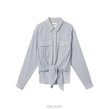 Isabel Marant 26SS ���ں����� NATH Ÿ�� �� STRIPED ��ư VOILE ���� CH0131FFD1I04E30BU26SS ���ں����� NATH Ÿ�� �� STRIPED ��ư VOILE ���� C