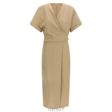 26SS 브루넬로 쿠치넬리 Wrap 드레스 MH126AHG41C9195 TP575474292