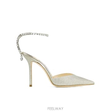 Jimmy Choo ������ Saeda pumps SAEDA100BBGPLATINUMICECRYSTAL TP572916642������ Saeda pumps SAEDA100BBGPLATINUMICECRYSTAL TP572