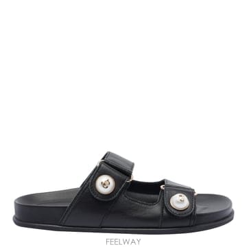 Jimmy Choo 26SS ������  Fayence  ���� slides FAYENCESANDALSQMBLACK TP571823726SS ������  Fayence  ���� slides FAYENCESANDALSQMBLAC