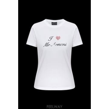 Armani 26SS �������� �Ƹ����� T ���� with ����Ʈ �� shimmering sequins EW004384AF26SS �������� �Ƹ����� T ���� with ����Ʈ �� shimmerin