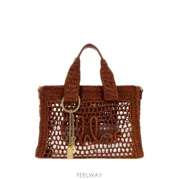 Chloe 26FW chloe Caramel raffia ��� Banana shopping �� CH26AS908P08226FW chloe Caramel raffia ��� Banana shopping �� CH26