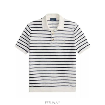 Ralph Lauren 26SS ���� ���� �η� ��ư �� linen striped ��Ʈ ���� ���� 710B13894003 TP57326SS ���� ���� �η� ��ư �� linen striped ��Ʈ ���� ��