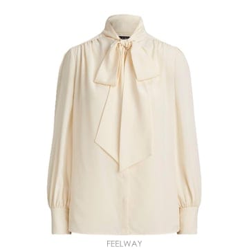Ralph Lauren 26SS ���� �η� Klaryce �� sleeve ����콺 drapey 200P14083001 TP5770326SS ���� �η� Klaryce �� sleeve ����콺 drapey 200P1