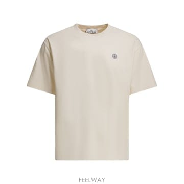 Stone Island 26SS ������Ϸ��� T ���� in cotone a girocollo �ΰ� patch ������Ϸ��� 2100026SS ������Ϸ��� T ���� in cotone a girocollo �ΰ� pa