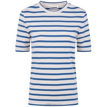 JIL SANDER 26SS ������ ũ��� ��Ʈ SLEEVES STRIPES T ���� J40GC0111J46497098109 T26SS ������ ũ��� ��Ʈ SLEEVES STRIPES T ���� J40GC01