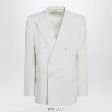Valentino 25FW Valentino Milk colored double breasted ���� in �� 7V0CEI1125FW Valentino Milk colored double breasted ���� in ��