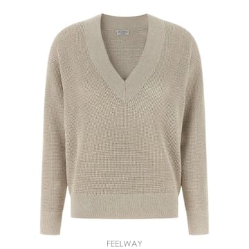 Brunello Cucinelli 26SS ���ڷ� ��ġ�ڸ� OPENWORK V �� ������ MST263312CY948 TP57547385626SS ���ڷ� ��ġ�ڸ� OPENWORK V �� ������ MST263312C
