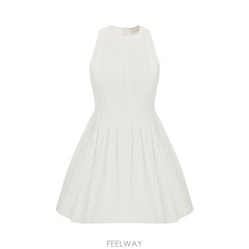 Sportmax 26SS ������ �ƽ� ȭ��Ʈ ��ư �̴� �巹�� SPXARA001 TP57703432826SS ������ �ƽ� ȭ��Ʈ ��ư �̴� �巹�� SPXARA001 TP5