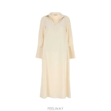 Max Mara 25FW �������� Cream stretch ��ũ Ossola �巹�� 2521226018600036 TP57525FW �������� Cream stretch ��ũ Ossola �巹�� 2521226