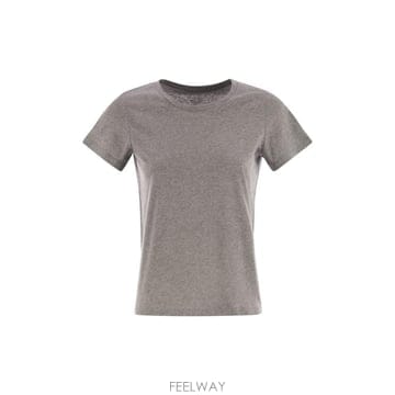Maje 25SS ������ƽ�ʶ��� Crew �� ��Ʈ ������ ��ư T ���� E25M537FTS284028 TP57749525SS ������ƽ�ʶ��� Crew �� ��Ʈ ������ ��ư T ���� E2