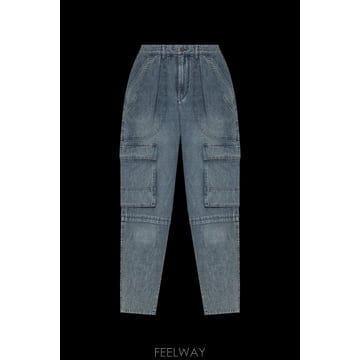 Isabel Marant 25FW ���ں����� Nayla cargo jeans PA0558FAB1H04EFADEDBLUE TP5733325FW ���ں����� Nayla cargo jeans PA0558FAB1H04EFADEDB